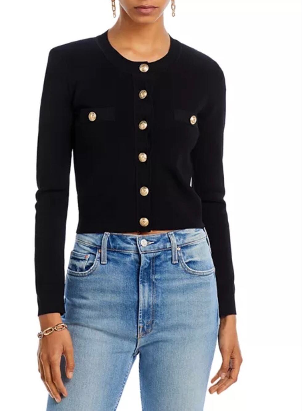 L'Agence Toulouse Crewneck Cardigan XS